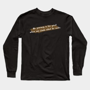 Journey Of The Seeks - Black Long Sleeve T-Shirt